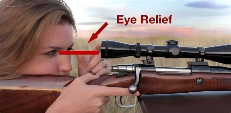 eye relief in a rifle hunting scope